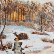 Sonnenuntergang im Winter